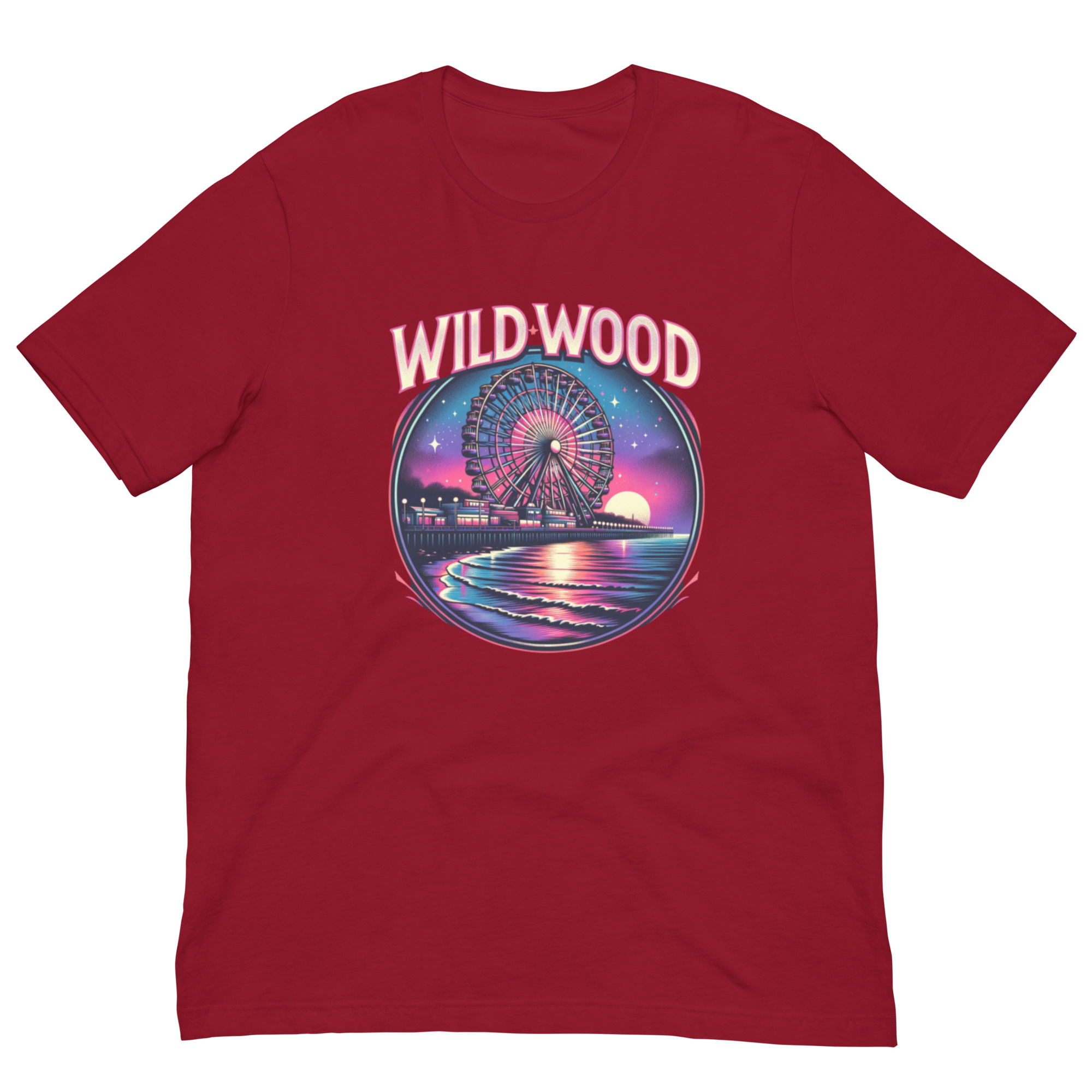 Wildwood ferris wheel Unisex t-shirt - Image 3