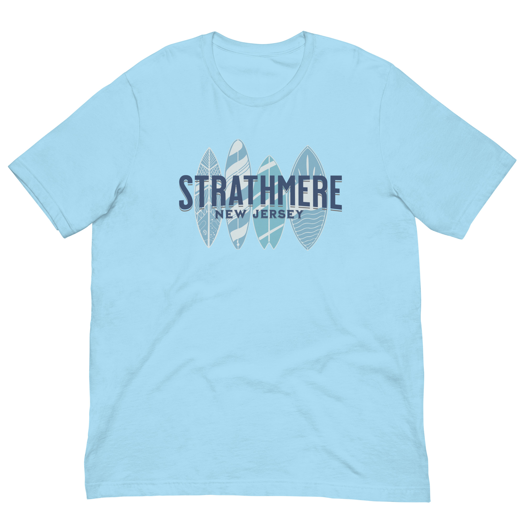 Strathmere surf board Unisex t-shirt - Image 3