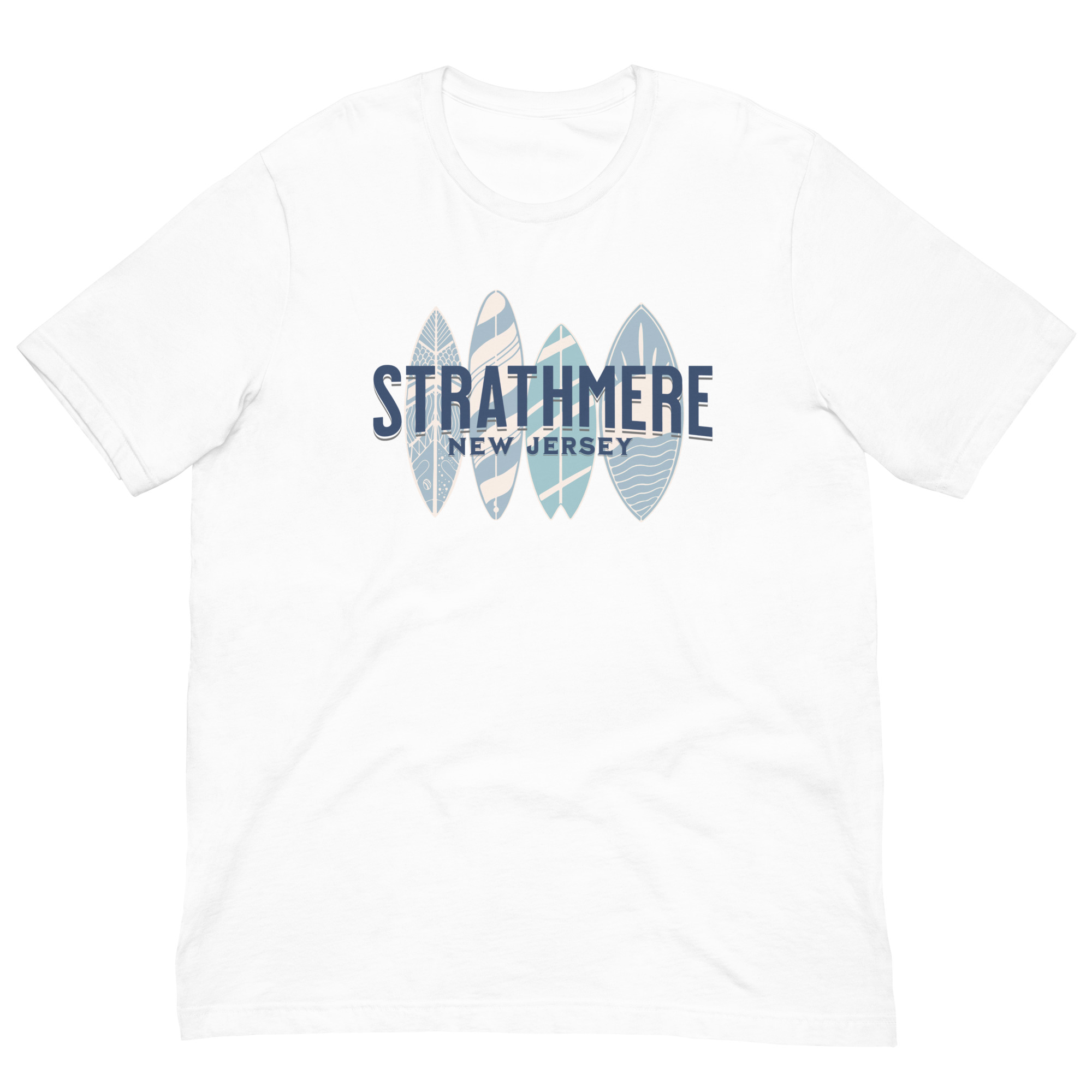Strathmere surf board Unisex t-shirt - Image 5